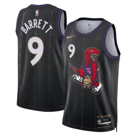 Canotte Uomo Toronto Raptors RJ Barrett Nike 2024-25 City Edition Nero Swingman
